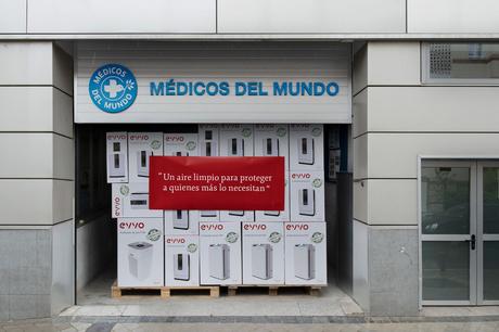 EVVO dona purificadores de aire a la ONG Médicos del Mundo para luchar contra la COVID-19