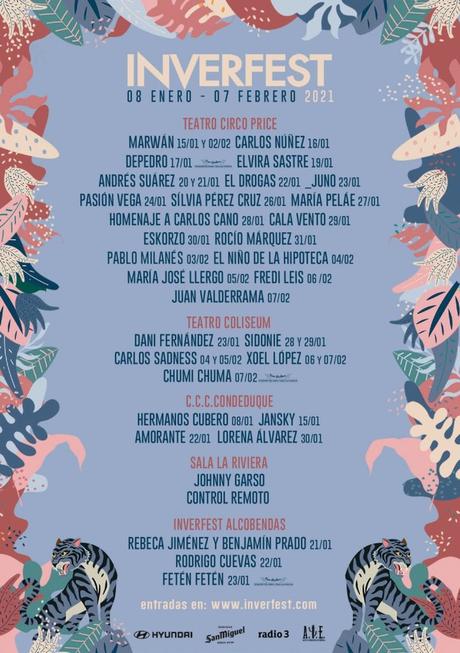 Inverfest 2021: 40 conciertos en 5 sedes Inverfest 2021: 40 conciertos en 5 sedes