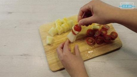 Canapes de Melon con Jamon 9