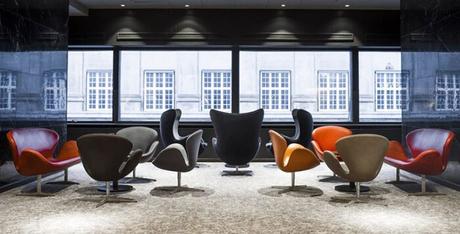 muebles de diseño muebles daneses modern design mid century modern hotel iconos del diseño iconic furniture hotel estilo nórdico hotel de diseño hotel clásico Egg chair diseño nórdico diseño escandinavo diseño danés Dinamarca design hotel Danmark danish hotel copenhague Copenhagen classic style hotel arne jacobsen hotel arne jacobsen furniture  