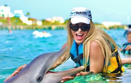 Lugares para nadar con delfines en Cancún