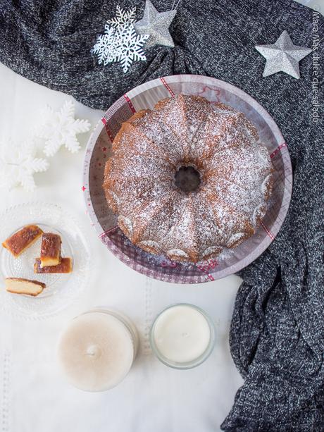 Bundt cake de turrón de yema tostada