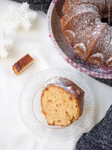 Bundt cake de turrón de yema tostada
