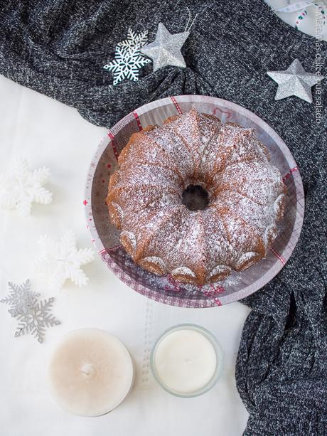 Bundt cake de turrón de yema tostada
