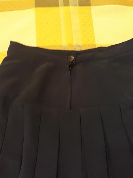 Falda Tablas Azul Marino Nina