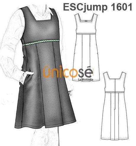 Falda Tablas Azul Marino Nina