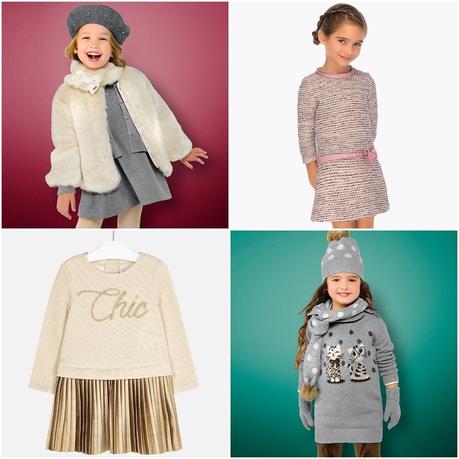 Falda Tablas Azul Marino Nina