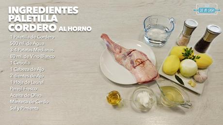 ingredientes paletilla de cordero al horno