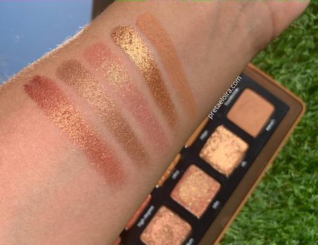 Swatches Bronce Palette de Natasha Denona