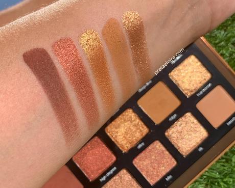 Swatches Bronce Palette de Natasha Denona