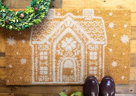 7 Diy para crear felpudos de Navidad