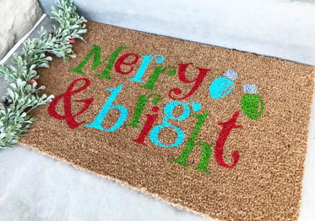 7 Diy para crear felpudos de Navidad