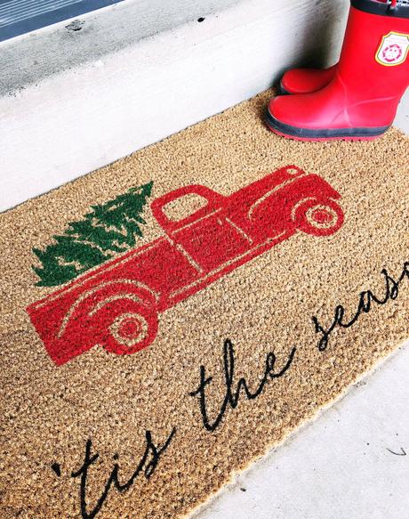 7 Diy para crear felpudos de Navidad