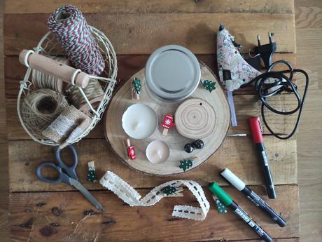 DIY: Portavelas navideño