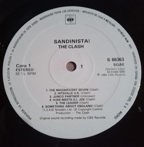 The Clash -Sandinista 3Lp 1980