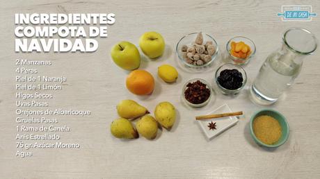 🎄 COMPOTA de NAVIDAD 🎄 Compota de FRUTAS de Invierno 🍎 🍐❄️ Recetas de Navidad 12/24 ingredientes compota de navidad