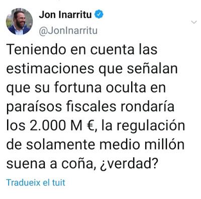 El rey emérito confiesa que ha defraudado a Hacienda y que le han pillado.