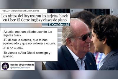 El rey emérito confiesa que ha defraudado a Hacienda y que le han pillado.