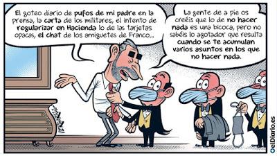 El rey emérito confiesa que ha defraudado a Hacienda y que le han pillado.