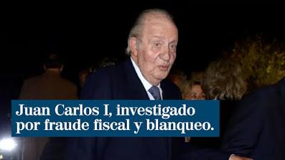 El rey emérito confiesa que ha defraudado a Hacienda y que le han pillado.