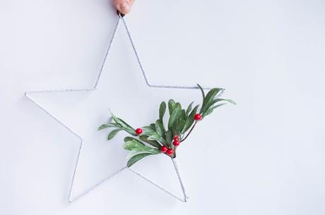 DIY:  Corona de navidad para la puerta