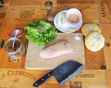 Hamburguesa de pato y foie