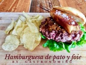 Hamburguesa de pato y foie