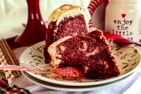 Red Velvet Marble Bundt Cake