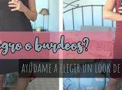 ¿Negro burdeos? Ayúdame elegir entre looks fiesta