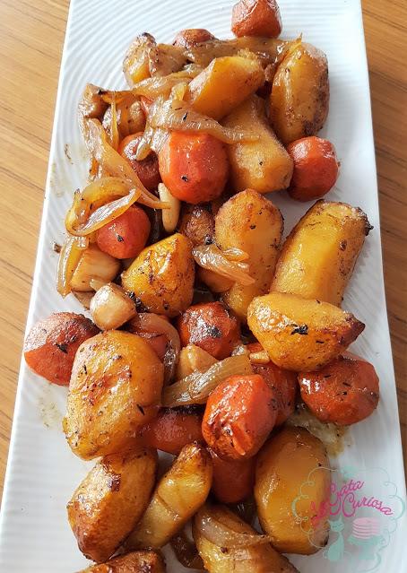 PLUMA  DE TERNERA RELLENA DE MANZANA Y PASAS