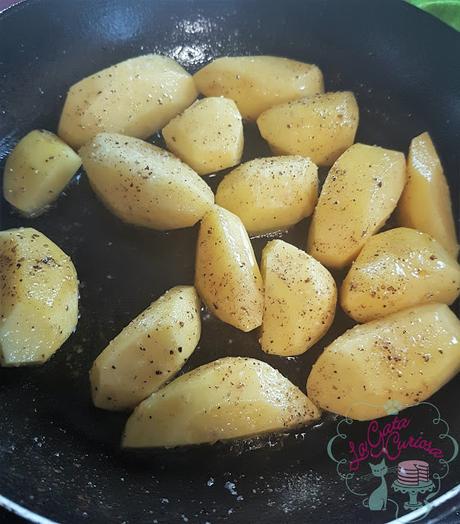PLUMA  DE TERNERA RELLENA DE MANZANA Y PASAS
