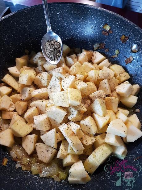 PLUMA  DE TERNERA RELLENA DE MANZANA Y PASAS