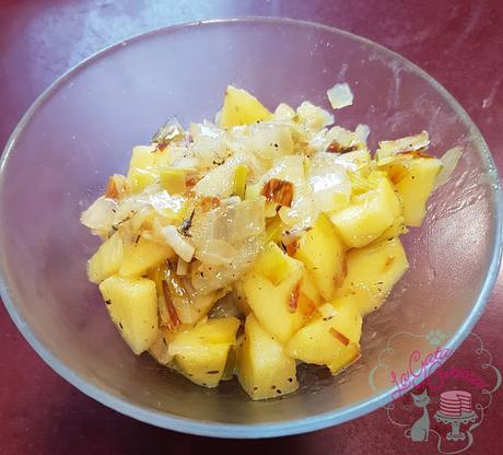 PLUMA  DE TERNERA RELLENA DE MANZANA Y PASAS