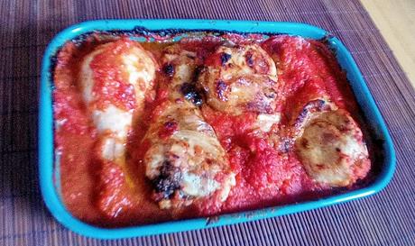 pollo con tomate