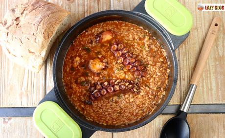 Arroz caldoso con pulpo