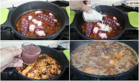 Arroz caldoso con pulpo