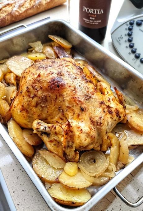 Pollo asado en slowcooker , éxito asegurado con una receta muy sencilla de preparar