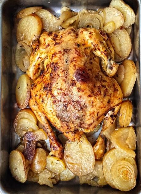 Pollo asado en slowcooker , éxito asegurado con una receta muy sencilla de preparar