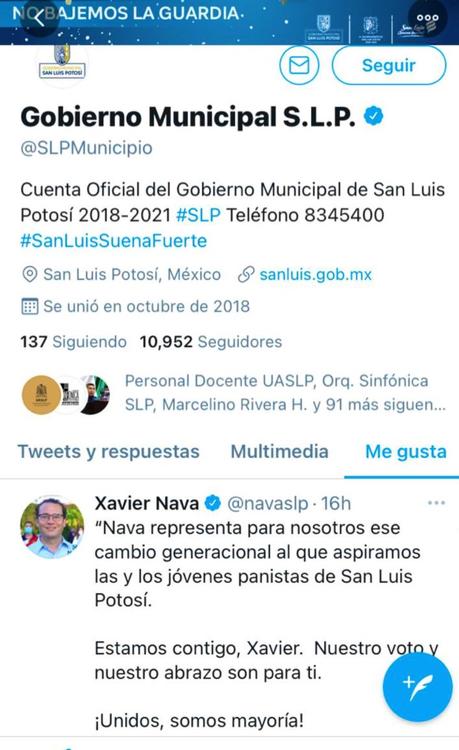 Ayuntamiento de SLP hace proselitismo en favor de Xavier Nava