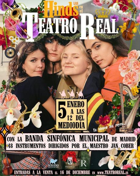 Hinds, en el Teatro Real con la Banda Sinfónica Municipal de Madrid