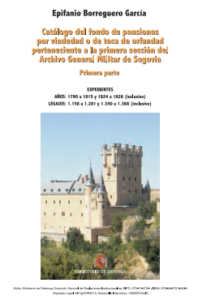 Catalogo pensiones viudedad y toca de orfandad Archivo General Militar de Segovia