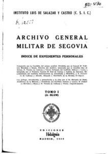 Archivos Militares (II): Segovia, los oficiales del ejército de Tierra