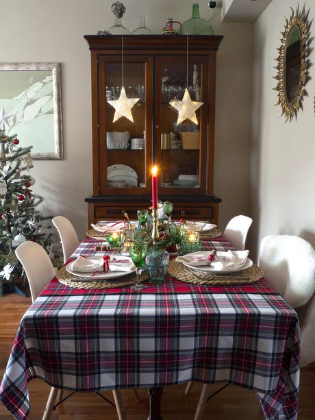 Nuestra mesa navideña en cuadros escoceses19