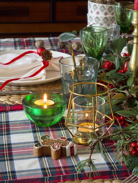 Nuestra mesa navideña en cuadros escoceses13
