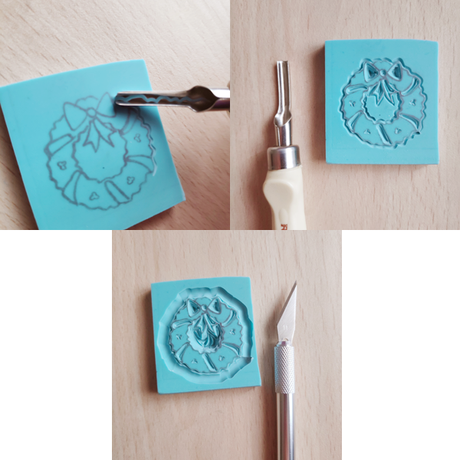 DIY: Sello navideño carvado a mano