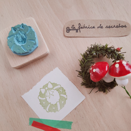 DIY: Sello navideño carvado a mano