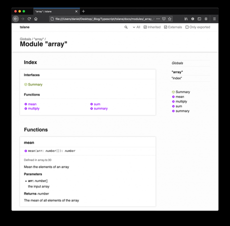 Validar y documentar el código TypeScript (5º y última parte – Creación de una librería TypeScript)