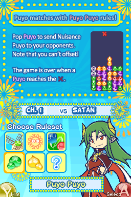 Puyo Puyo!! 20th Anniversary de Nintendo DS traducido al inglés