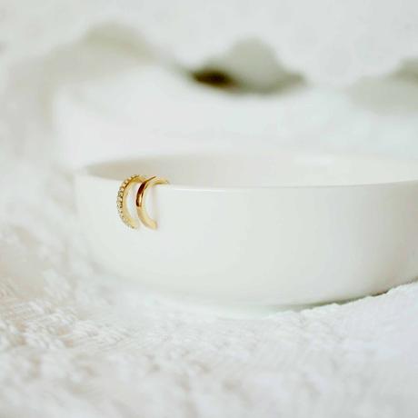 Ear cuff doble con circonitas