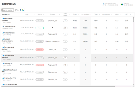 Metricool: aprende a usar la herramienta Metricool: Crea tu cuenta de Google Ads Te informo de que si no tienes creada todavía una cuenta en Google Ads para empezar tu estrategia de publicidad online no hay problema… porque con Metricool puedes crearla sin salir de la herramienta.